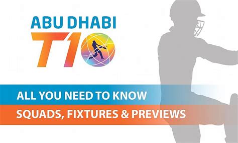 Abu Dhabi T10 League 2022 Full Squads Fixtures Preview All You