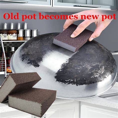 Pcs High Density Emery Magic Sponge Removing Rust Rub Cleaner