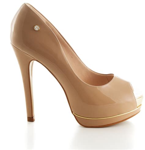 Peep Toe Nude Salto Alto E Meia Para Externa Le Bianco