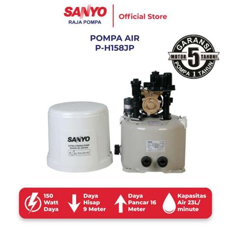 Jual Sanyo Mesin Pompa Air Sumur Dangkal Otomatis Made In Japan P