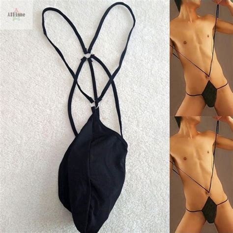Shunaichi Sexy Men Mankini Panties Thong Suspender G String Bodysuit Underwear Hot Lazada Ph
