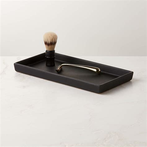 Rubber Coated Modern Black Bath Accessories Cb2 Canada