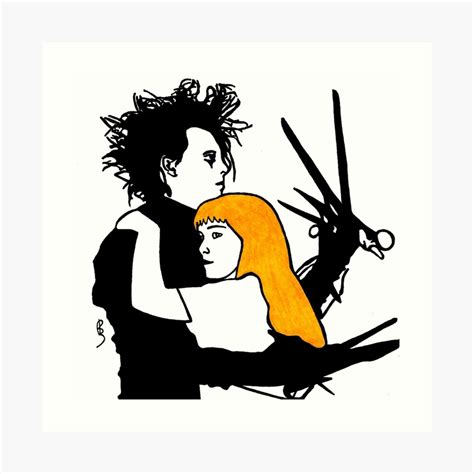 "Edward Scissorhands" Art Print by PollyJeanBond | Redbubble