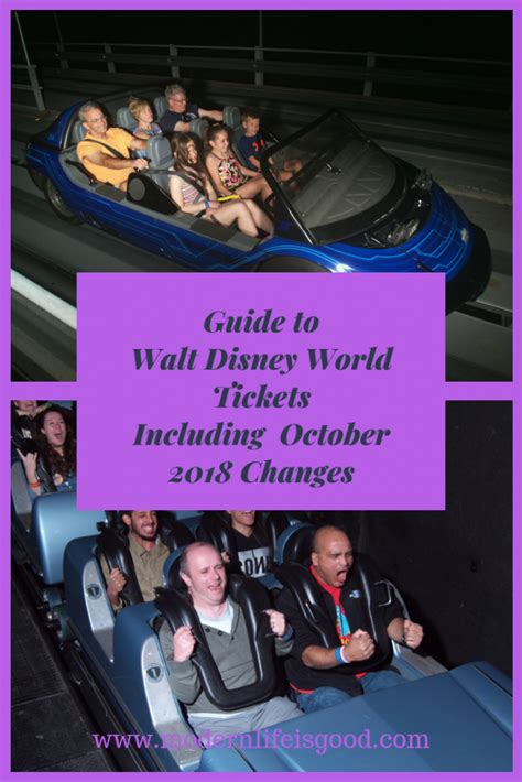 Guide To Walt Disney World Tickets Modern Life Is Good Walt Disney