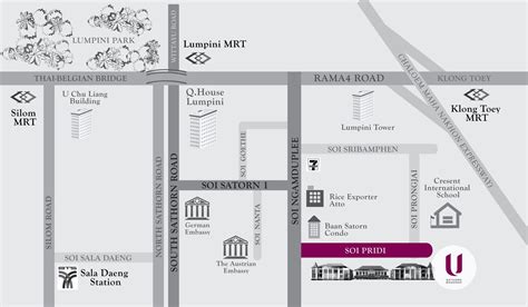 U Sathorn Bangkok | Map & Hotel Directions | Contact & Location