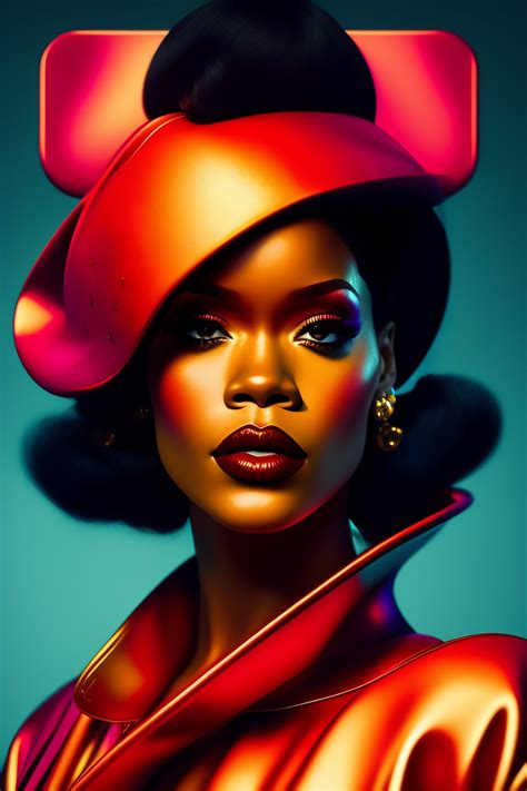 Lexica Letters Rihanna Portrait By Christian Hilfgott Brand