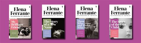 Neapolitan Quartet Elena Ferrante Collection 4 Books Set My Brilliant