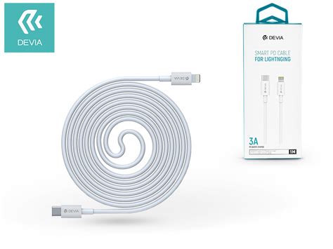 Devia Smart Series USB C apa Lightning apa Adat és töltőkábel 1m