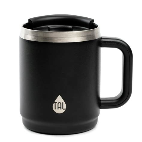 TAL Double Wall Insulated Stainless Steel Boulder Water Bottle 14 fl oz, Black - Walmart.com ...