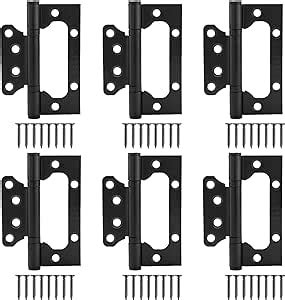 Pack Of X Non Cored Matte Black Heavy Duty Door Hinges Easy To