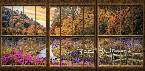 Fall Window View Photograph by Debra and Dave Vanderlaan - Fine Art America