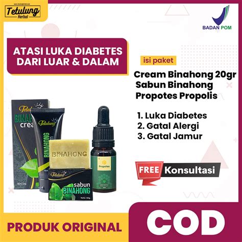 Jual Paket Obat Salep Luka Diabetes Cepat Kering Dari Luar Dan Dalam