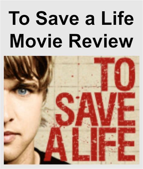 Abundant Family Living: To Save A Life (Movie Review)