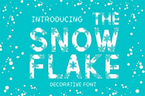 The Snowflake is a cute Christmas decorative font