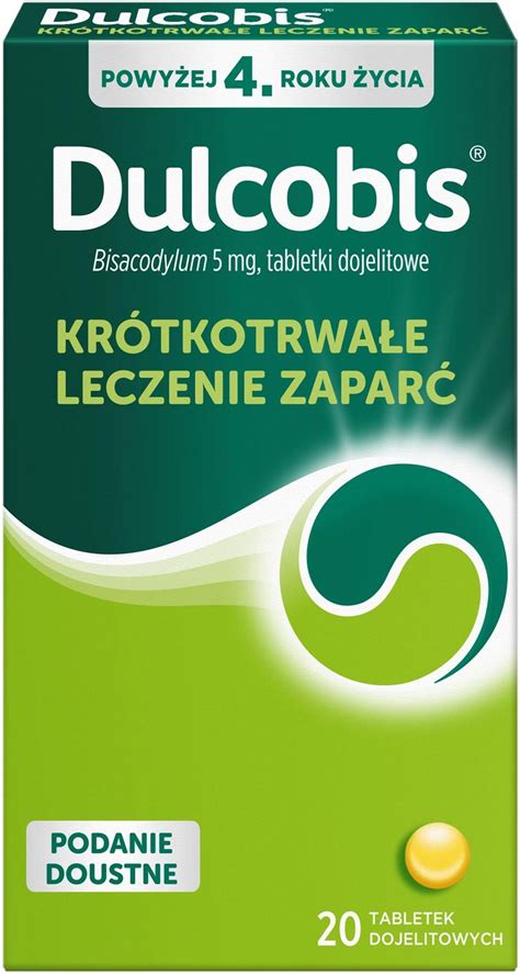 Dulcobis Lek Na Zaparcia 5 Mg X 20 Tabl Opinie I Ceny Na Ceneo Pl