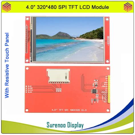 4 0 Inch 480 320 MCU SPI Serial TFT LCD Module Display Screen With