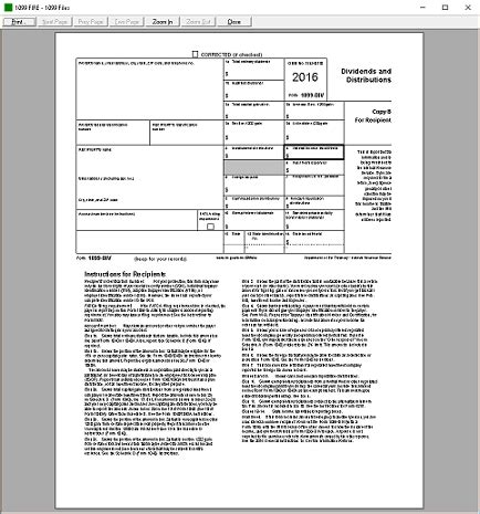 Form 1099 DIV Software 79 Print 289 EFile 1099 DIV Software