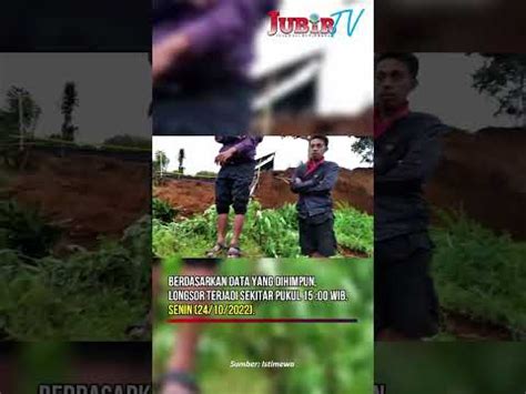 Peristiwa Tanah Longsor Yang Menimbun 3 Rumah Warga Di Kp Cileutik