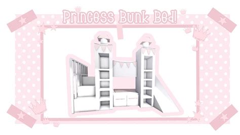 Welcome To Bloxburg Princess Bunk Bed Tutorial Fxiry Bee Youtube