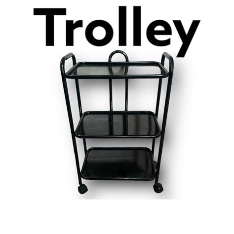 Trolley Trey With Wheels Moving Trolley Side Table Movable Trolley