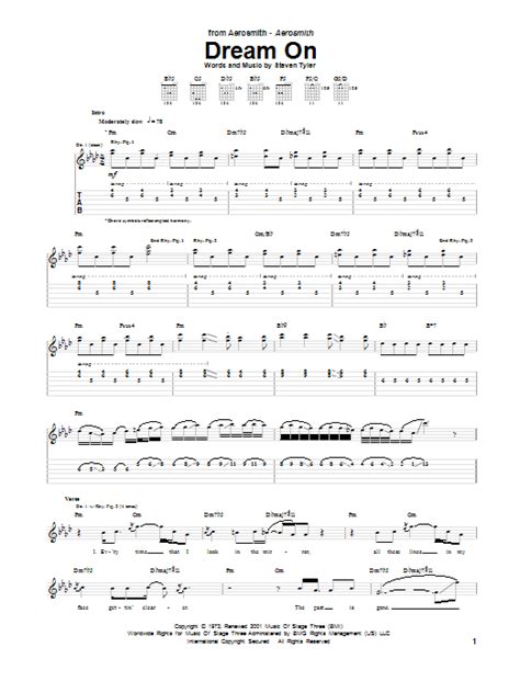 Dream On by Aerosmith - Guitar Tab - Guitar Instructor