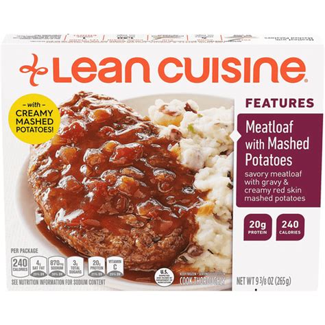 Lean Cuisine Features Meatloaf, with Mashed Potatoes | Buehler's