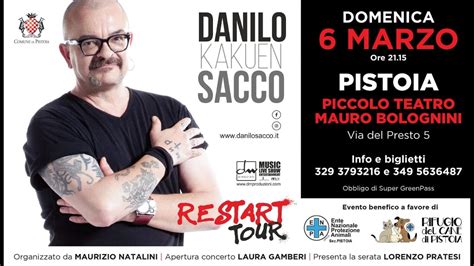 Backstage Danilo Sacco In Concerto A Pistoia Youtube