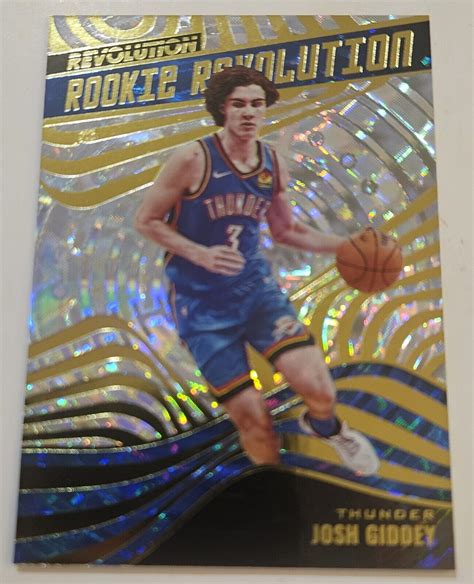 Panini Revolution Rookie Revolution Josh Giddey Fractal Insert