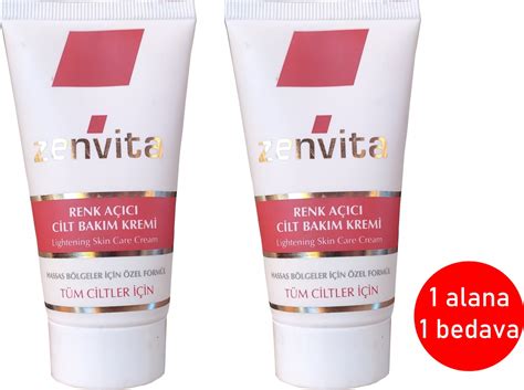 Zenvita Koltuk Altı Bikini Bölgesi Renk Açıcı Krem Alana Bedava TL ye Sipariş