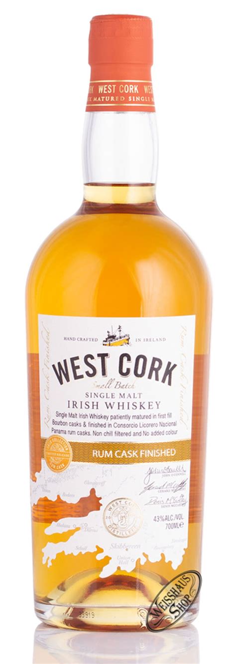 West Cork Rum Cask Single Malt Whiskey Vol L Weisshaus Shop