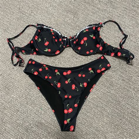 Swim Cherry Print Bikini Poshmark