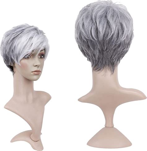 Short Blonde Wigs Natural Straight Pixie Cut Wigs Layered Synthetic Hair Short Wig For Women
