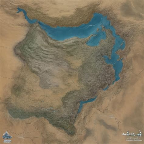 Premium AI Image | North Khorasan province of Iran Low resolution ...