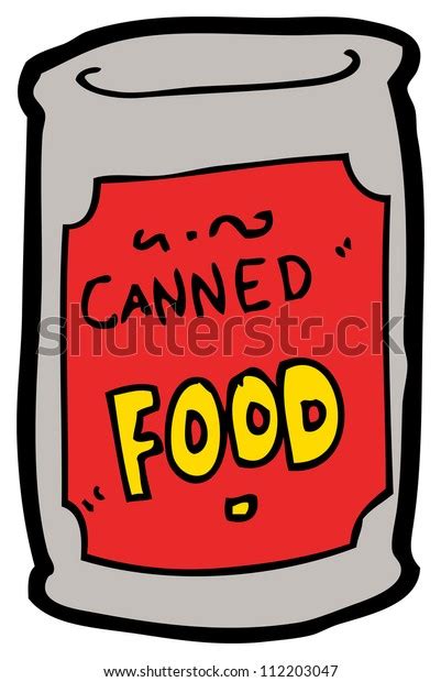 Canned Food Cartoon Stock Illustration 112203047