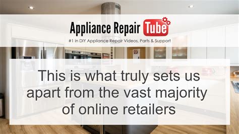 Appliance Repair Tube Diy Appliance Repair Videos Parts And Support Youtube