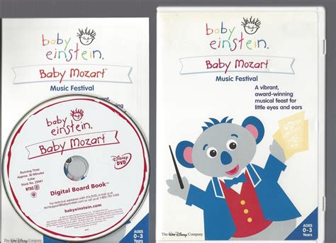 Baby Einstein Baby Mozart Dvd 2008 Disney Ages 0 3 Disc And Cover