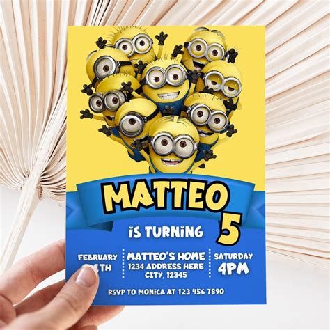 Minions Birthday Invitation – Mama Life Printables