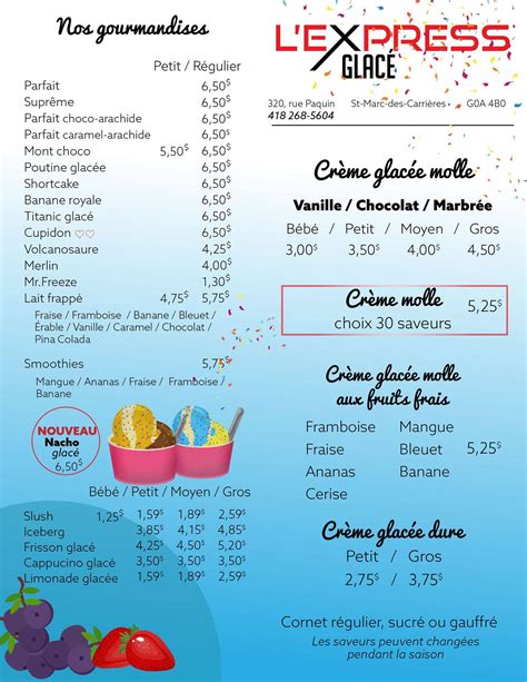 Menu Au Casse Cro Te L Express St Marc Pizzeria Saint Marc Des Carri Res