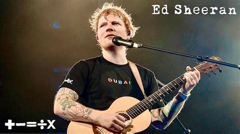 Ed Sheeran Eyes Closed 19 January 2024 Mathematics Tour The Sevens