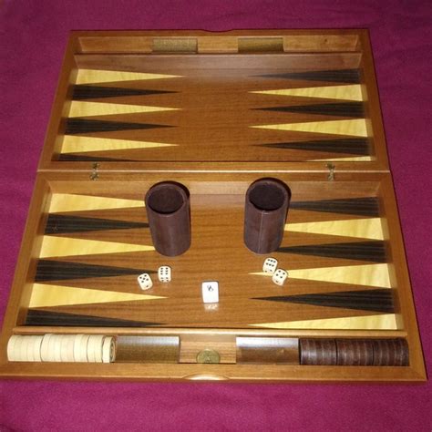 Wood Folding Backgammon Board Etsy