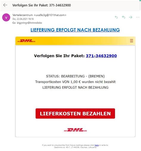 Achtung Abofalle Verfolgen Sie Ihr Paket Anti Spam Info