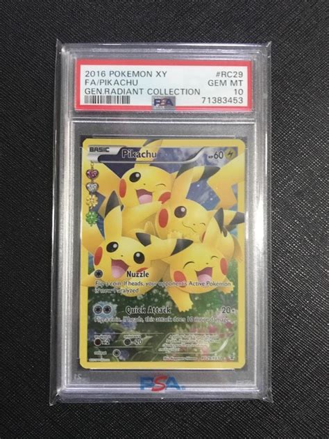 Pokemon Pikachu Fa Xy Generations Radiant Collection Rc Psa