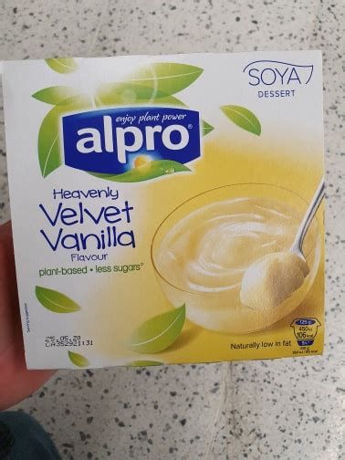 Alpro Vanilla Soya Dessert Vegan Food Uk