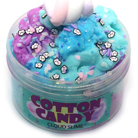 Cotton candy cloud slime