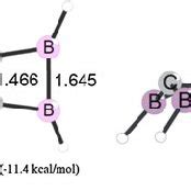 Optimized Geometry Of B Bicyc At Bp Tzvpp And Relative Energy At