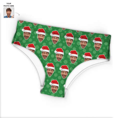 Girls Custom Christmas Bikini Underwear Personalized Lingerie