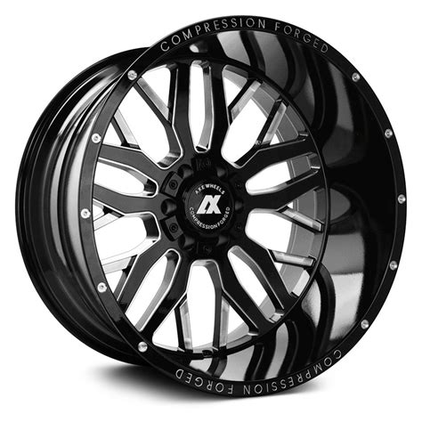 Axe® Ax1 0 Compression Forged Wheels Gloss Black With Milled Accents Rims