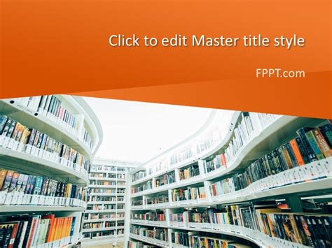 Free Modern Library Powerpoint Template Free Powerpoint Templates