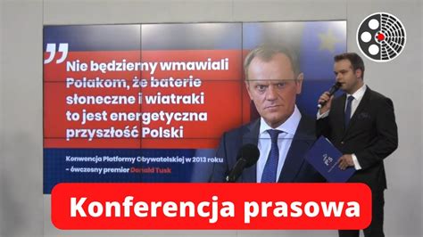 Konferencja Prasowa Nowego Rzecznika Pis Rafa A Bochenka Youtube