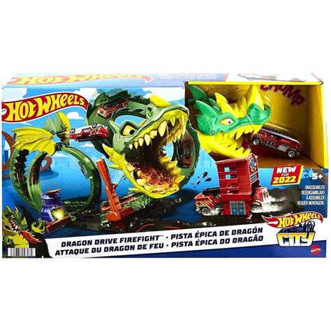 Hot Wheels City Pista Epica Ataque Do Dragao Mattel Hdp Pirlimpimpim Brinquedos